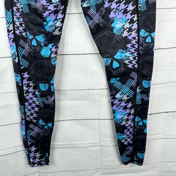 Constantly Varied Gear CVG Womens Full Leggings Medium Celestial Abstract Skull - Picture 6 of 7